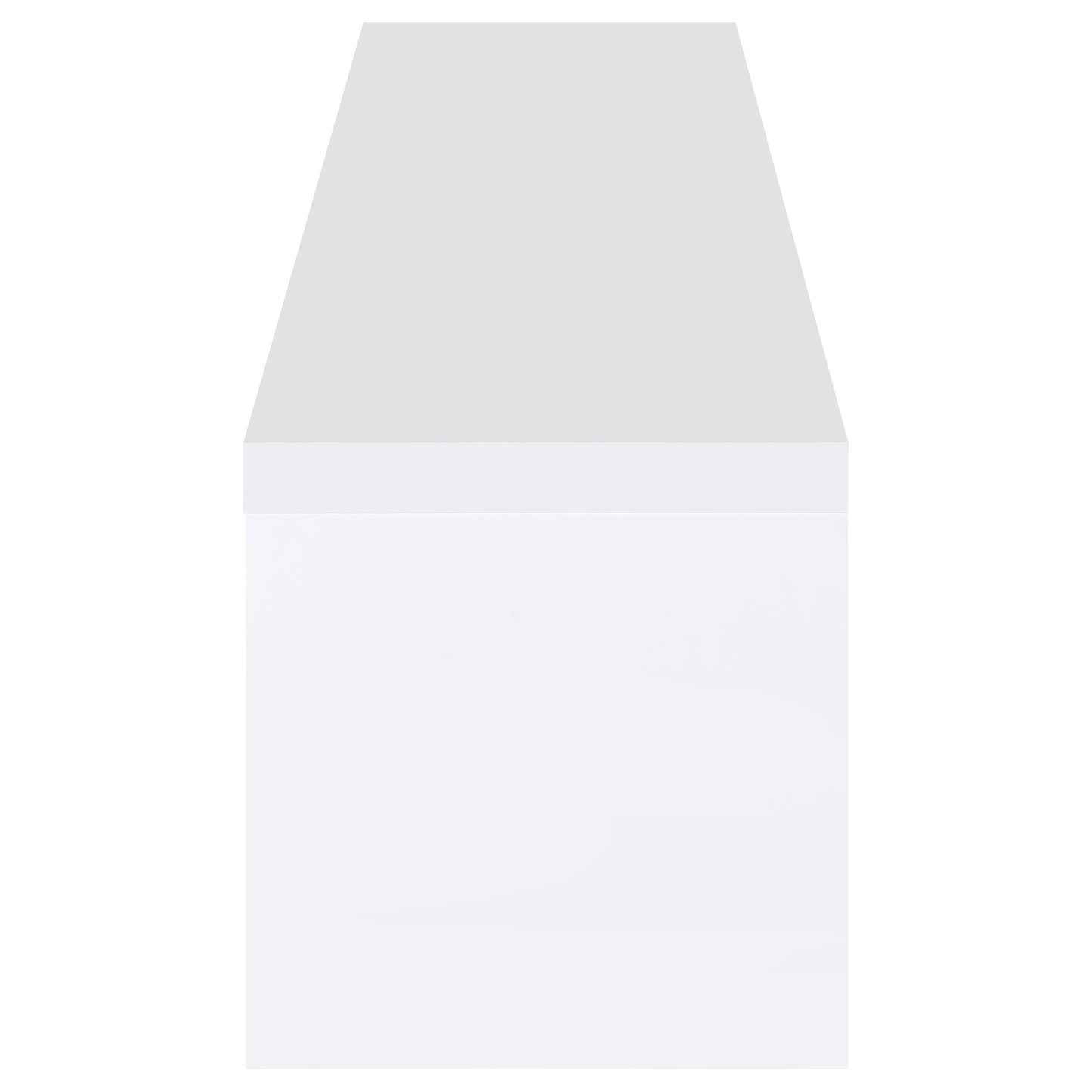 Jude 2-door Engineered Wood 79-inch TV Stand High Gloss White