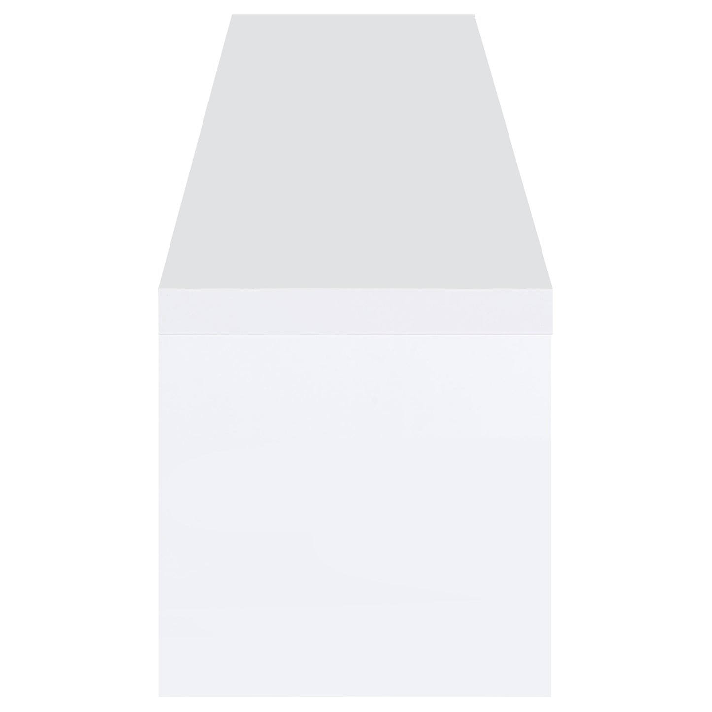 Jude 2-door Engineered Wood 79-inch TV Stand High Gloss White