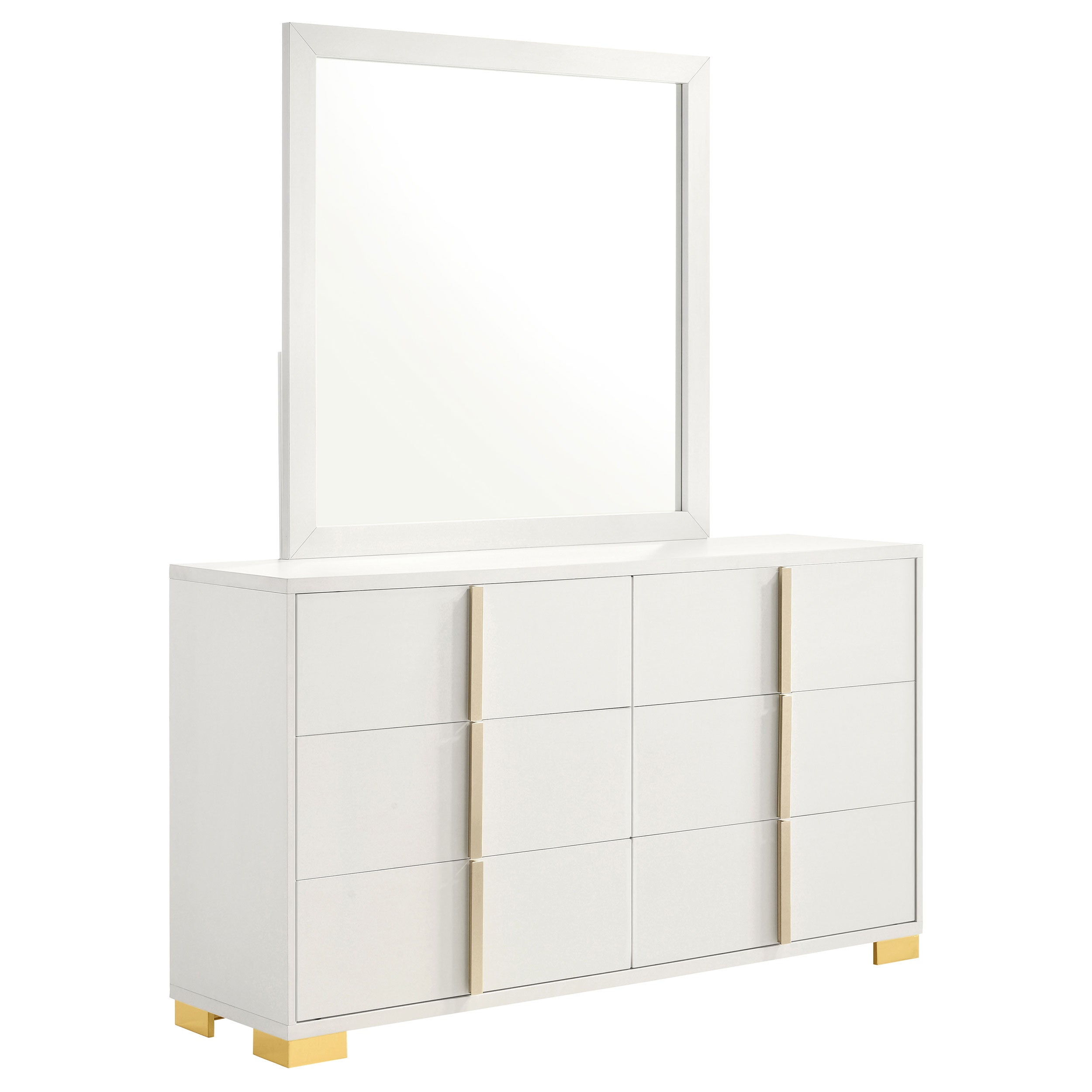 target white dresser Scandinavian 3-Drawer Dresser – Max and Lily main image 0
