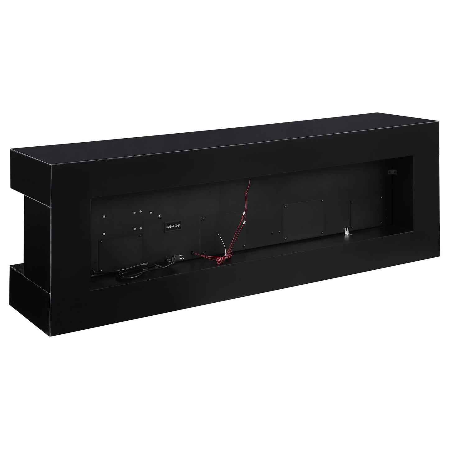 Vallerie 71-inch BT Speaker TV Stand Fireplace Console Black