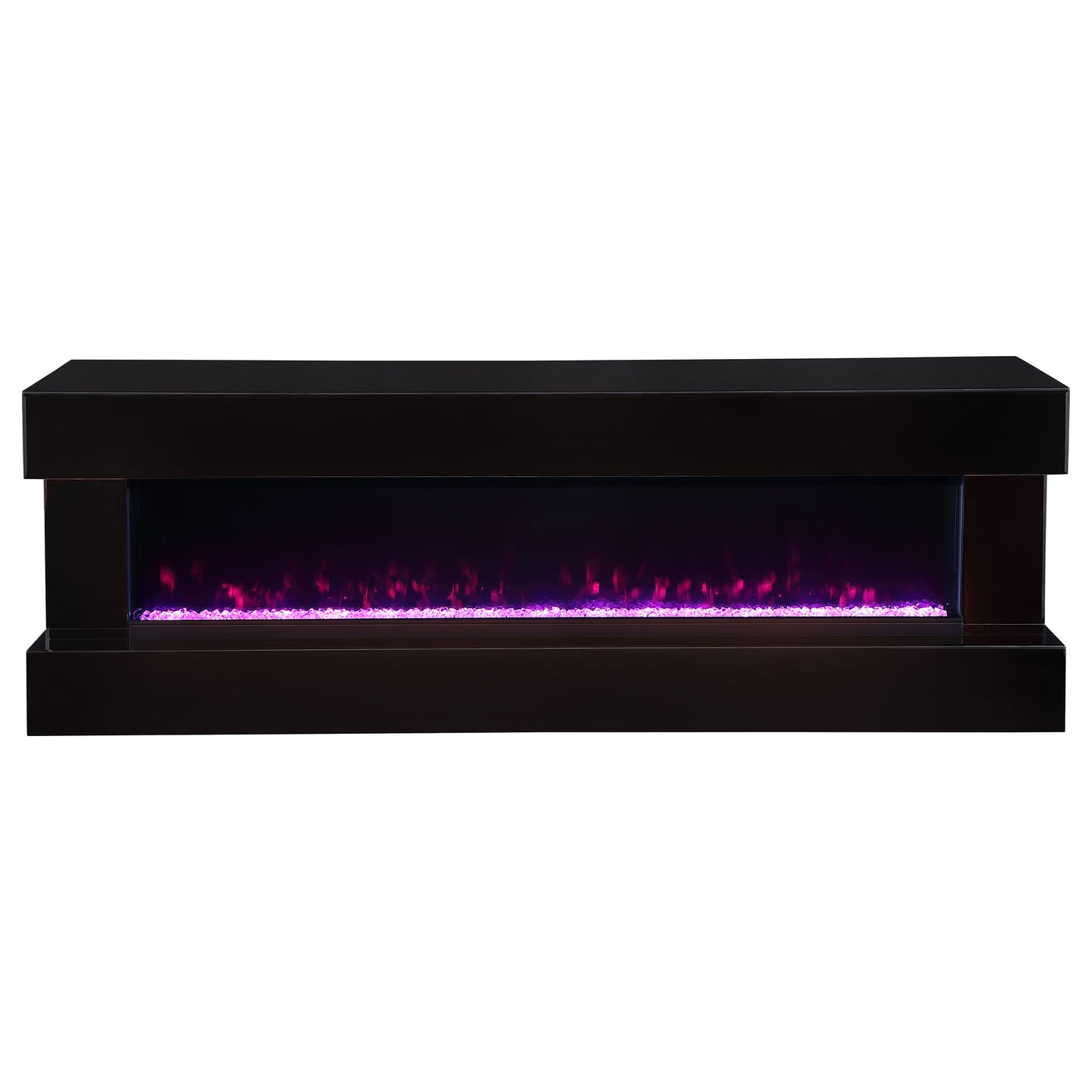 Vallerie 71-inch BT Speaker TV Stand Fireplace Console Black