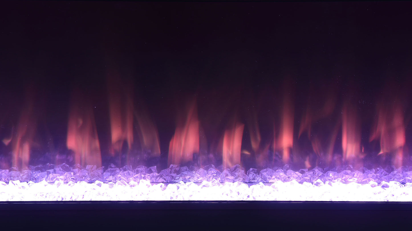 Vallerie 71-inch BT Speaker TV Stand Fireplace Console Black