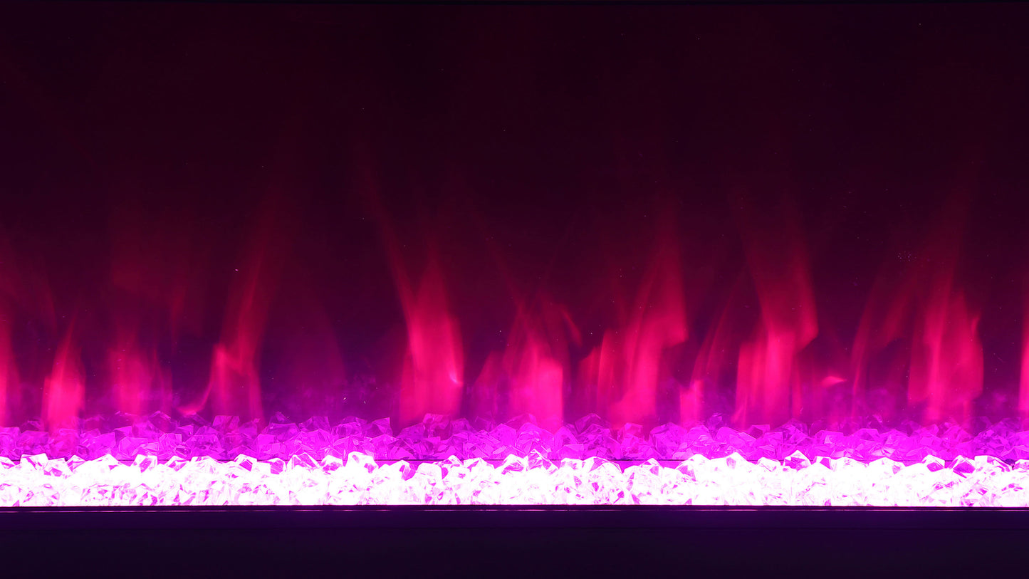 Vallerie 71-inch BT Speaker TV Stand Fireplace Console Black