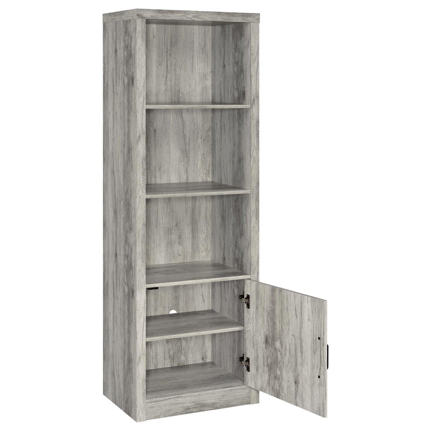 Burke 3-piece 59-inch TV Entertainment Center Grey Driftwood