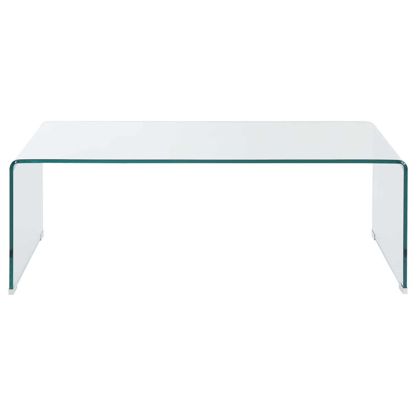 Ripley 3-piece Bent Glass Coffee and End Table Set Clear