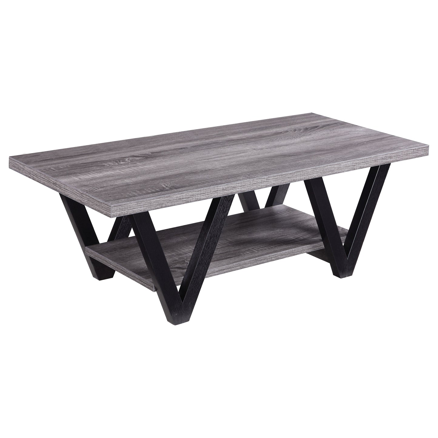 Stevens 3-piece Rectangular Coffee and End Table Set Grey