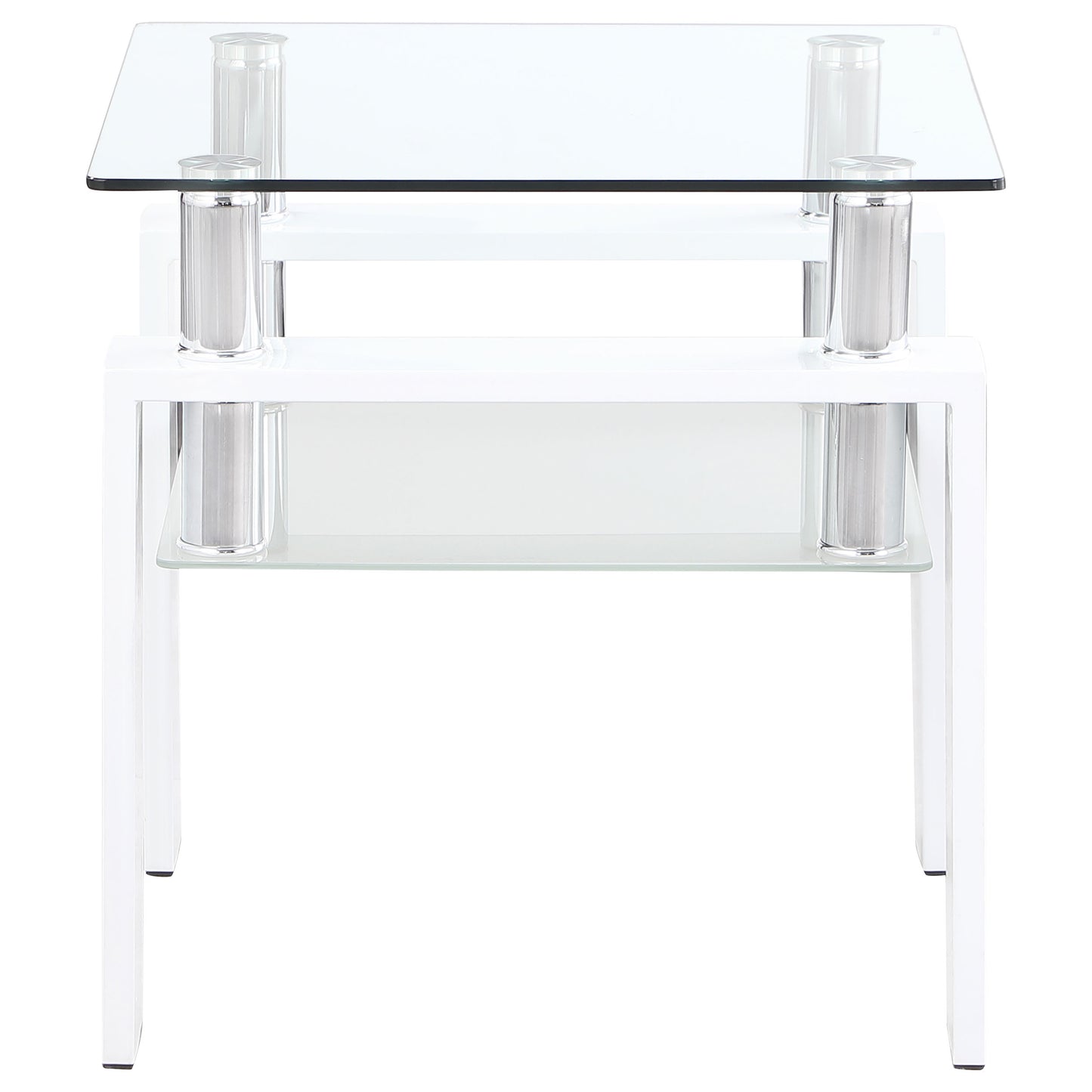 Dyer 2-piece Rectangular Coffee and End Table Set White