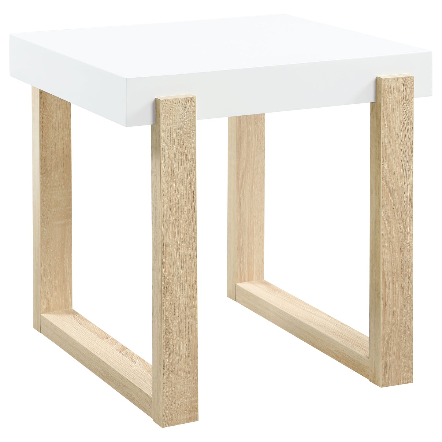 Pala 2-piece Coffee and End Table Set White High Gloss