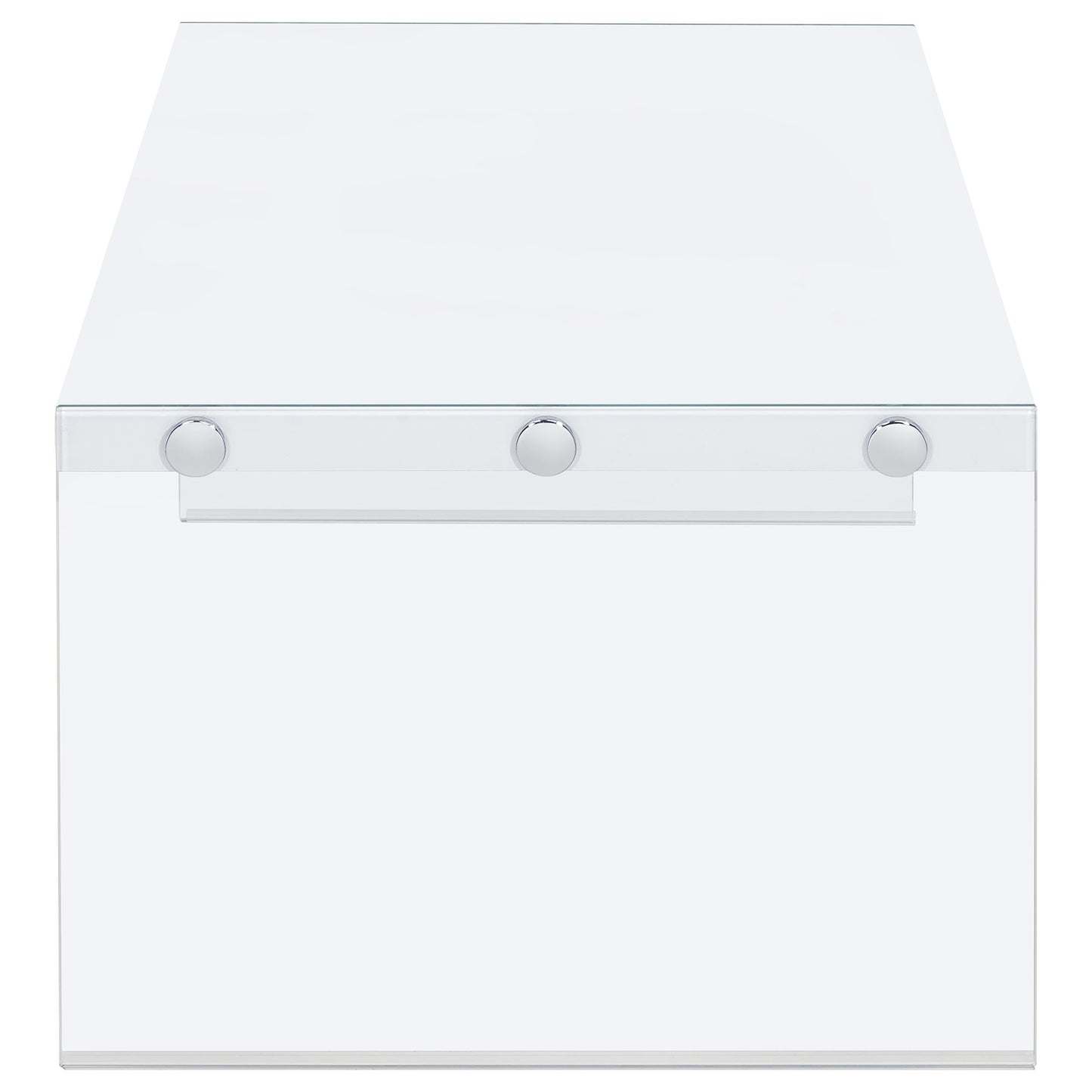 Opal 2-piece Coffee and End Table Set White High Gloss