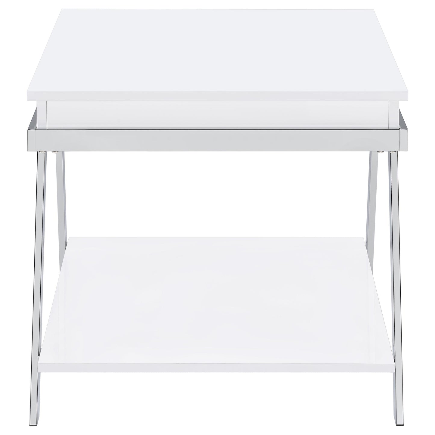 Marcia 3-piece Coffee and End Table Set White High Gloss