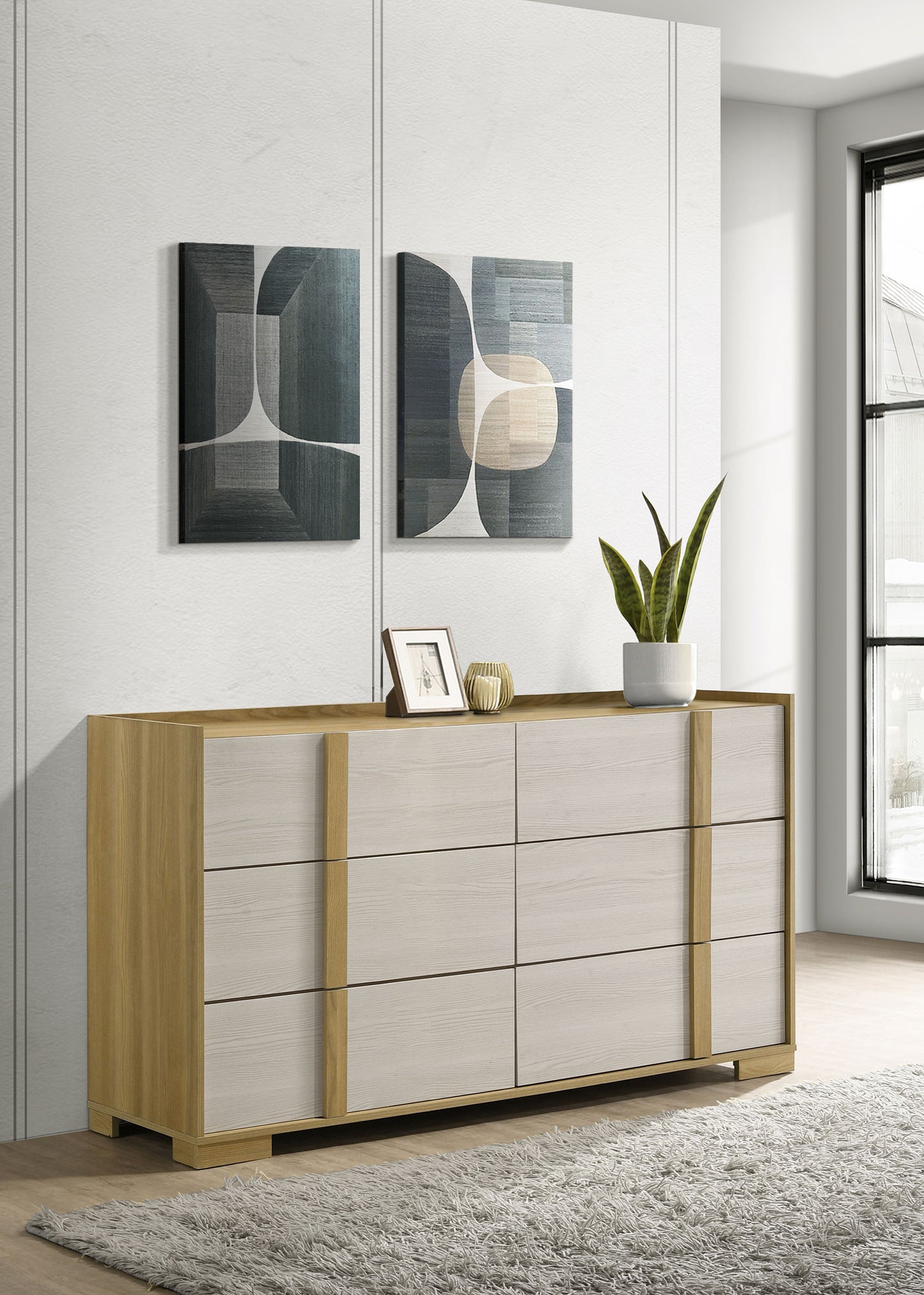 Hyland 6-drawer Dresser Natural