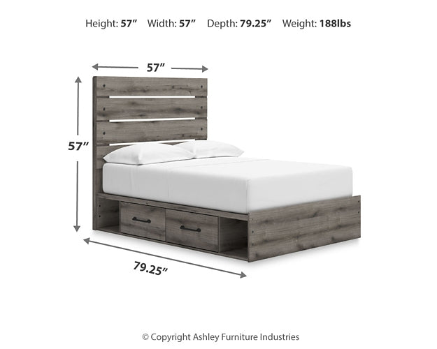 Graystorm  Panel Storage Bed