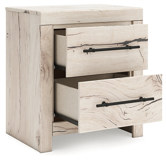 Queen Panel Bed with Mirrored Dresser, Chest and Nightstand