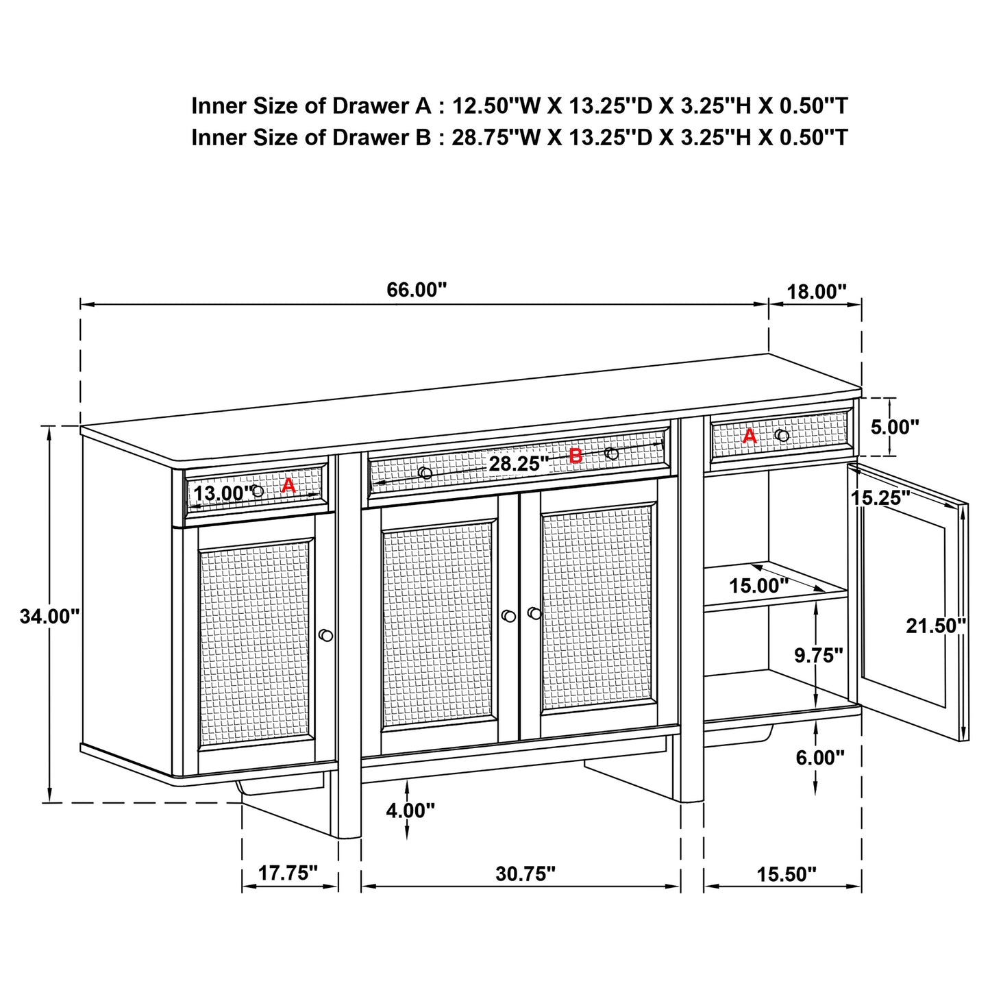 Kailani 10-piece Wood Dining Set with Sideboard Beige Oak