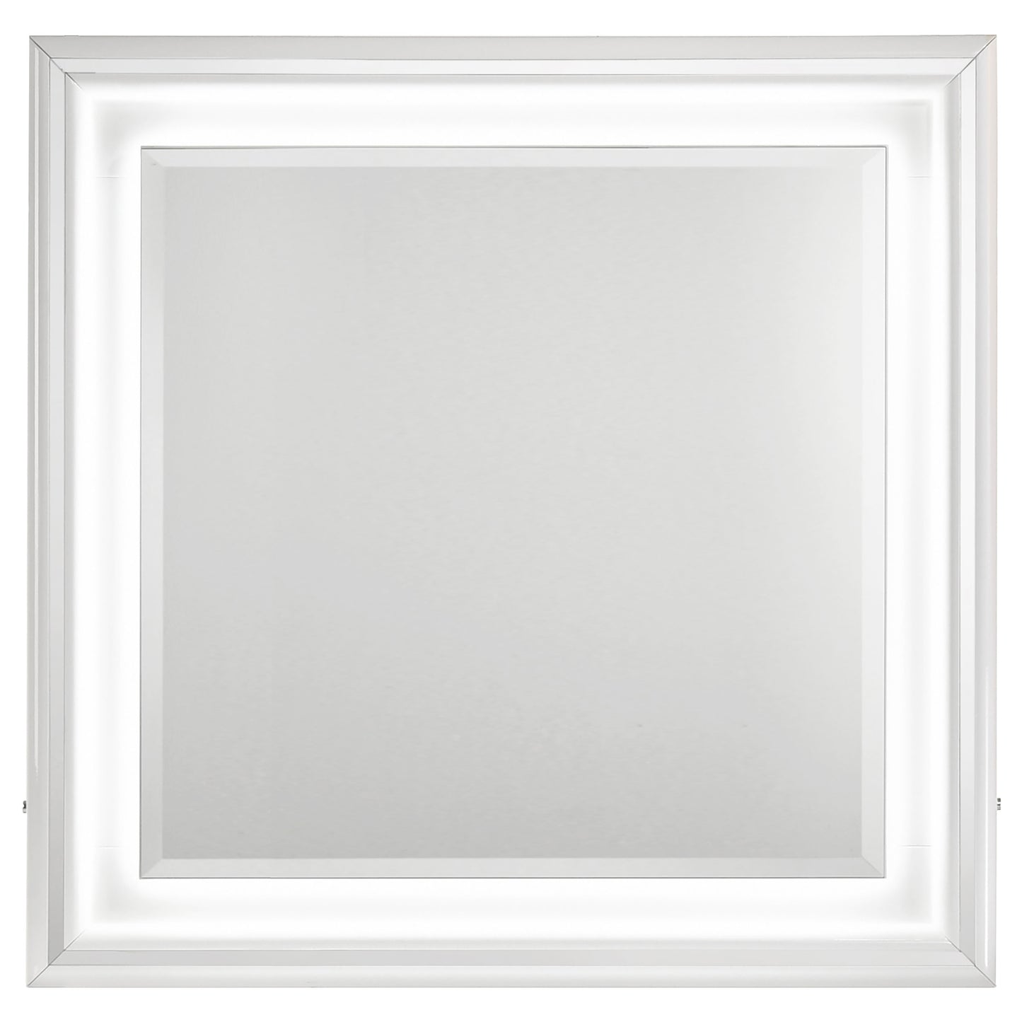 Cassia 5-piece Queen LED Bedroom Set White High Gloss