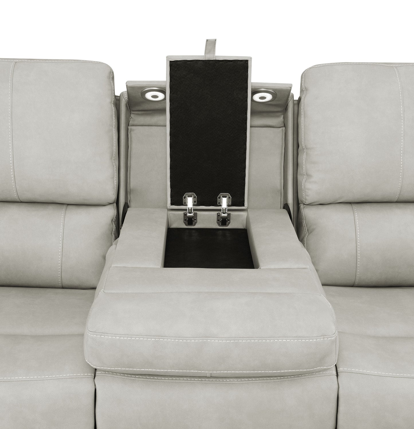 Brickston 2-piece Triple Power Reclining Sofa Set Grey