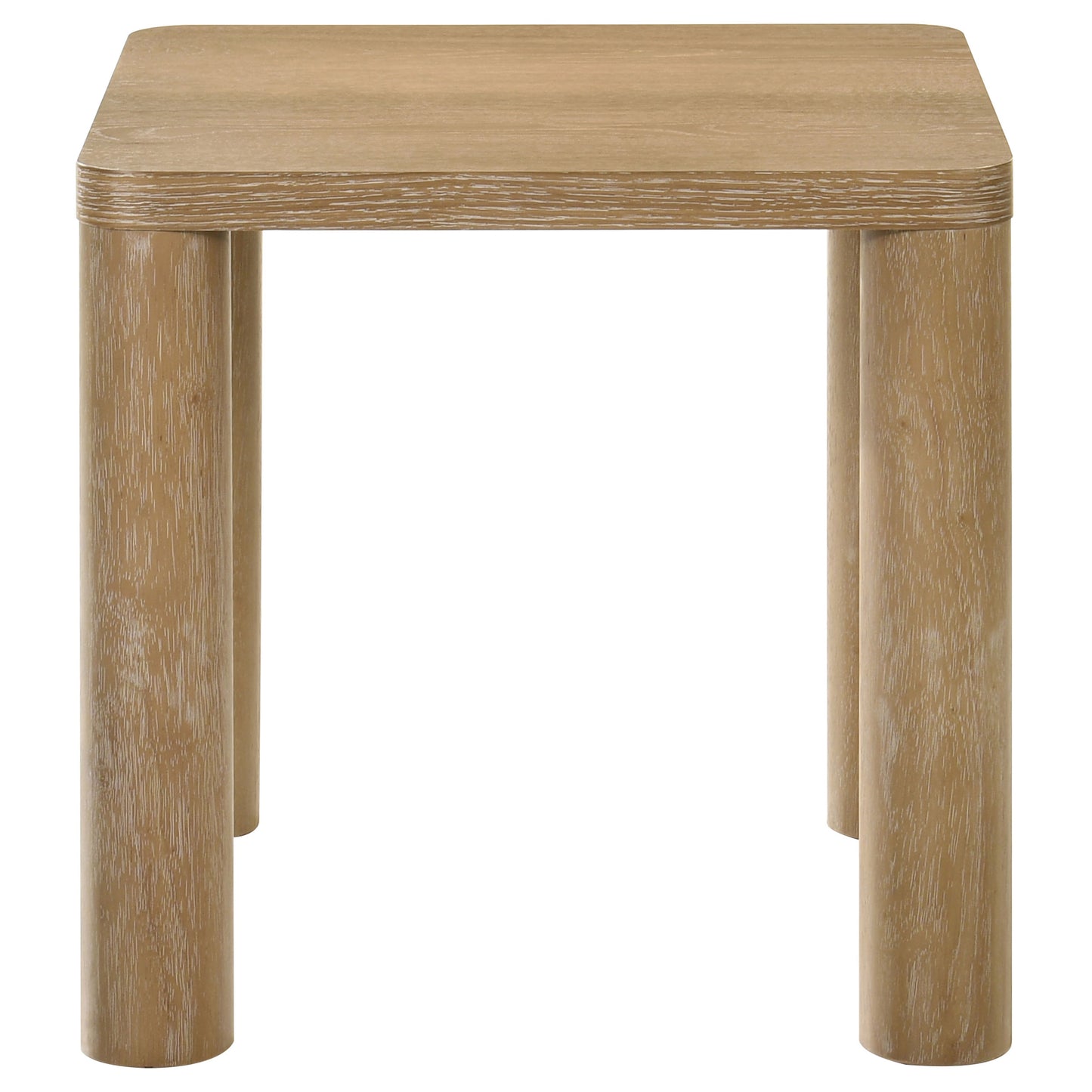 Castlewood Engineered Wood Accent Side End Table Washed Oak
