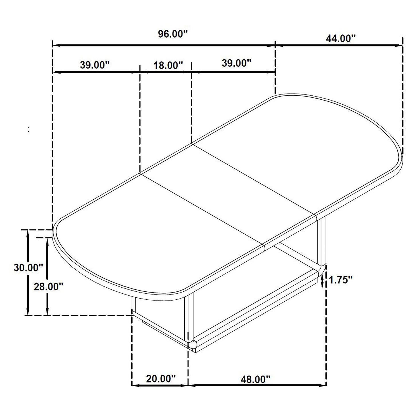Leandro 78-inch Extension Dining Room Table Burnished Black