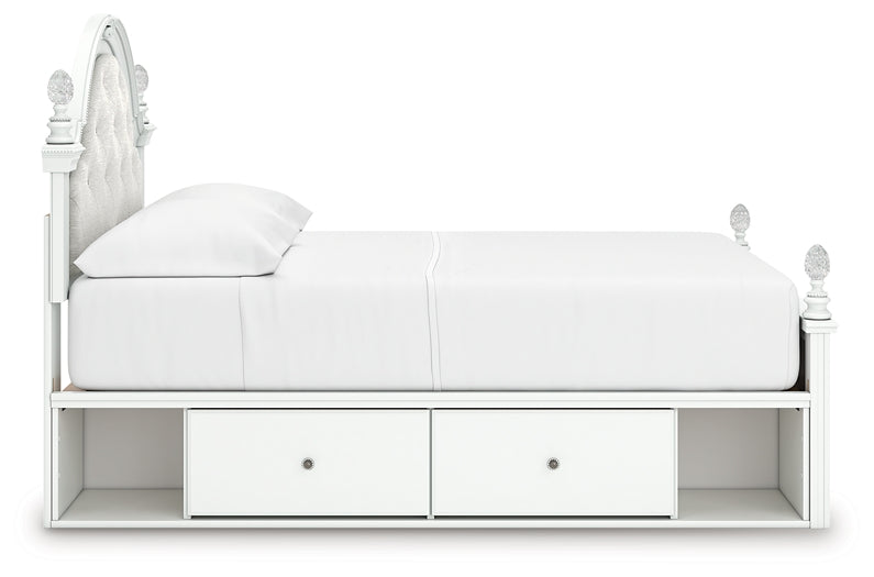 Kozlani Full Upholstered Panel Storage Bed