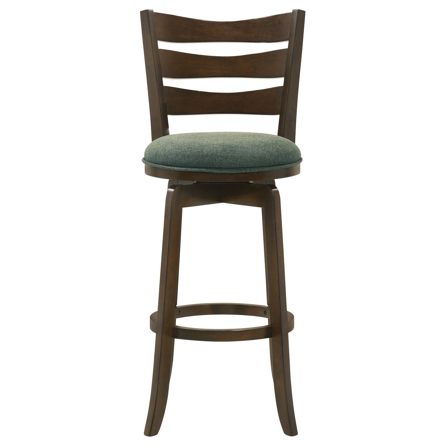 Murphy Wood Pub Height Swivel Bar Chair Hunter Green