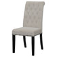 Alana Upholstered Tufted Side Chairs with Nailhead Trim (Set of 2)