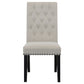 Alana Upholstered Tufted Side Chairs with Nailhead Trim (Set of 2)