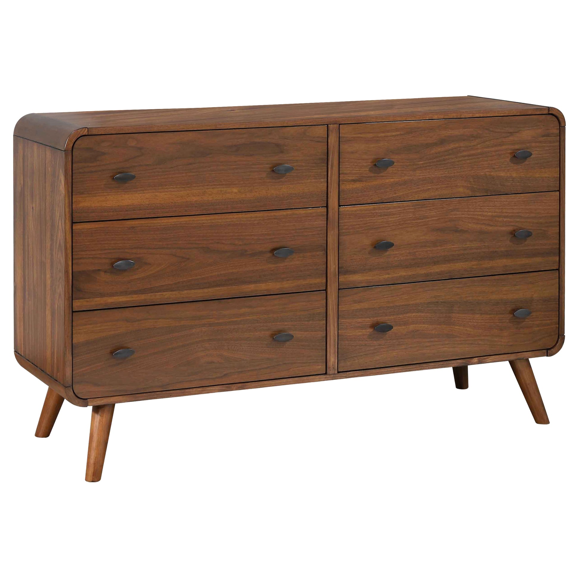 Robyn 6-drawer Bedroom Dresser Dark Walnut Value Home Furniture Robyn 6-drawer Bedroom Dresser Dark Walnut Value Home Furniture