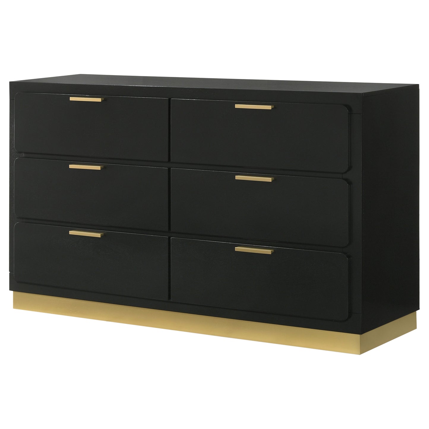Caraway 6-drawer Dresser Black Value Home Furniture Caraway 6-drawer Dresser Black Value Home Furniture