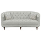 Avonlea 2-piece Upholstered Sloped Arm Sofa Set Grey Fabric