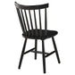 Hollyoak Windsor Spindle Back Dining Side Chairs Black (Set of 2)