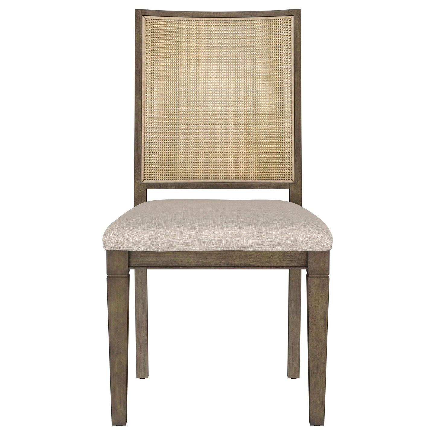 Matisse Woven Rattan Back Dining Side Chair Brown (Set of 2)