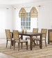 Matisse 5-piece Rectangular Dining Set Brown