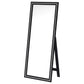 Windrose Full Length Floor Standing Tempered Mirror with LED Lighting Black