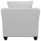 Salizar Upholstered Track Arm Fabric Accent Chair Grey Mist