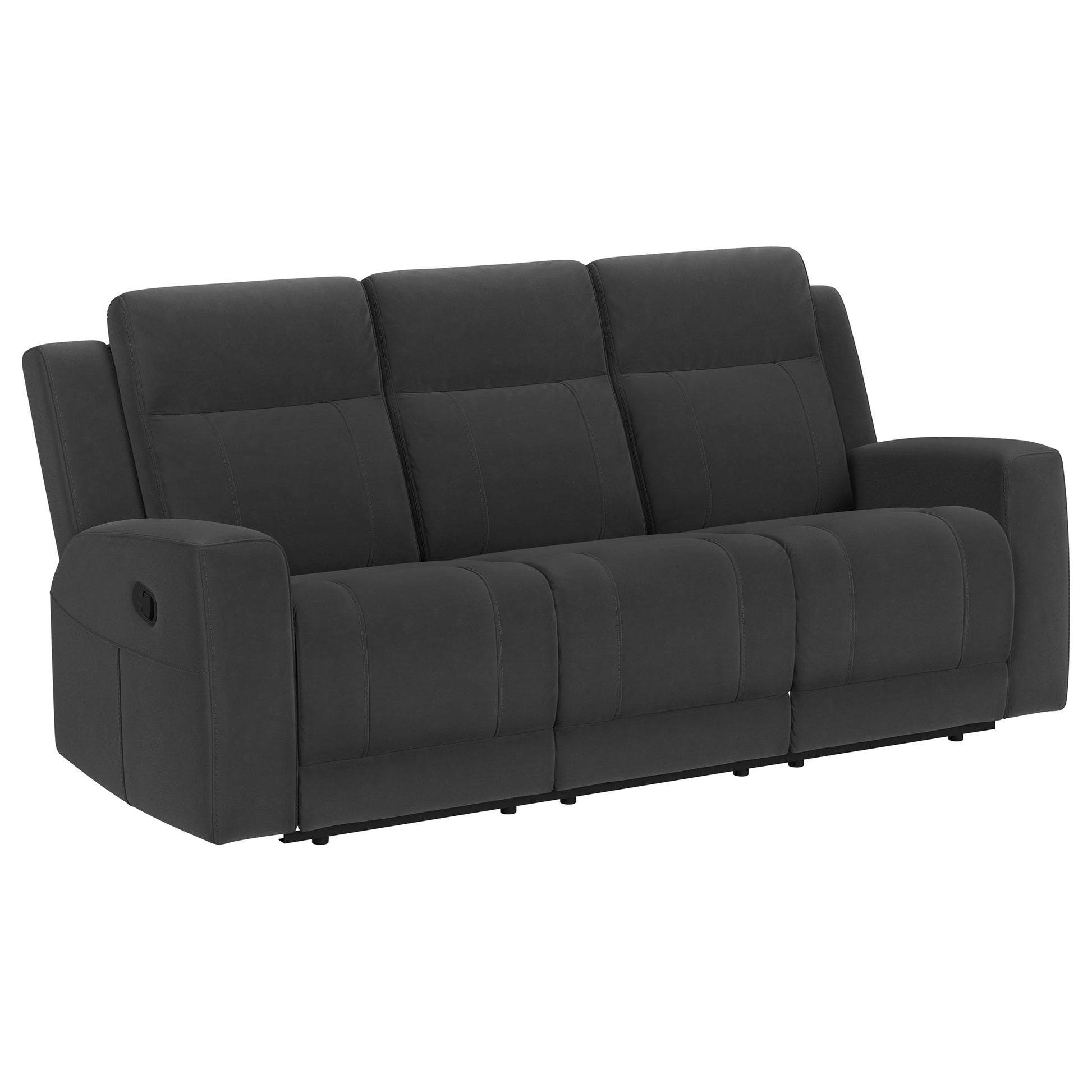 Brentwood 2-piece Upholstered Reclining Sofa Set Charcoal – Value