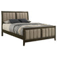 Wilkes 51-inch Upholstered Full Bed Dark Cocoa