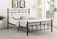 Novak 48-inch Metal Full Open Frame Bed Matte Black