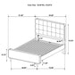 Robyn Wood Full Platform Bed Dark Walnut