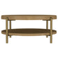 Arini Round Coffee Table With Storage Shelf Sand Wash