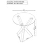 Kenzie Round Tempered Glass Top End Side Table Chrome