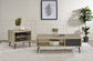 Welsh 2-piece Coffee and End Table Set Distressed Pine