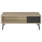 Welsh 2-piece Coffee and End Table Set Distressed Pine