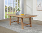 Middleton 76-inch Extension Leaf Dining Table Natural Brown