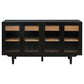 Middleton 4-door Sideboard Server with Dual Drawers Black