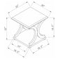 Shelly 3-piece Coffee and End Table Set Cappuccino