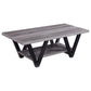 Stevens 2-piece Rectangular Coffee and End Table Set Grey
