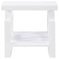 Schmitt 2-piece Coffee and End Table Set White High Gloss