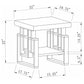Schmitt 2-piece Coffee and End Table Set White High Gloss