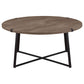 Marcus 2-piece Round Coffee and End Table Set Light Brown