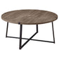 Marcus 3-piece Round Coffee and End Table Set Light Brown